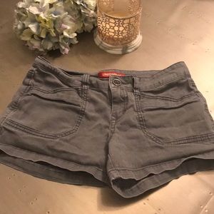 Gray vintage washed shorts